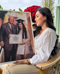 Retrato con Papá o Mamá en tu Graduación