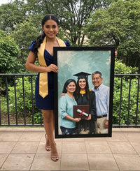 Retrato con Papá o Mamá en tu Graduación