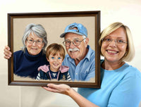 Retrato Familiar Personalizado – El Arte que Une Generaciones