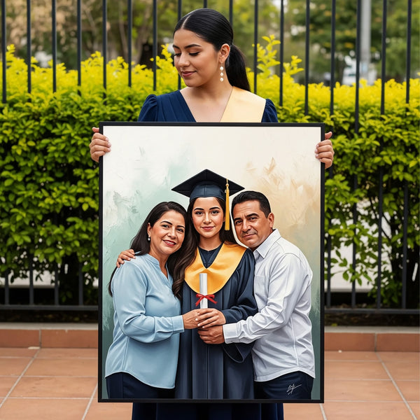 Retrato con Papá o Mamá en tu Graduación