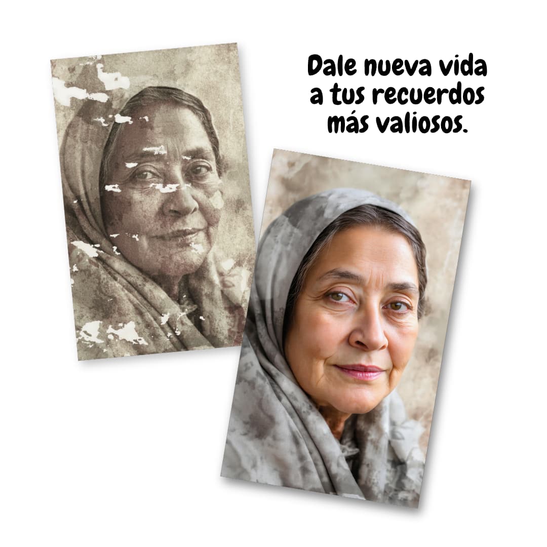 🎞️ Restauración Profesional de Fotos Antiguas — Devuelve la Vida a tus Recuerdos